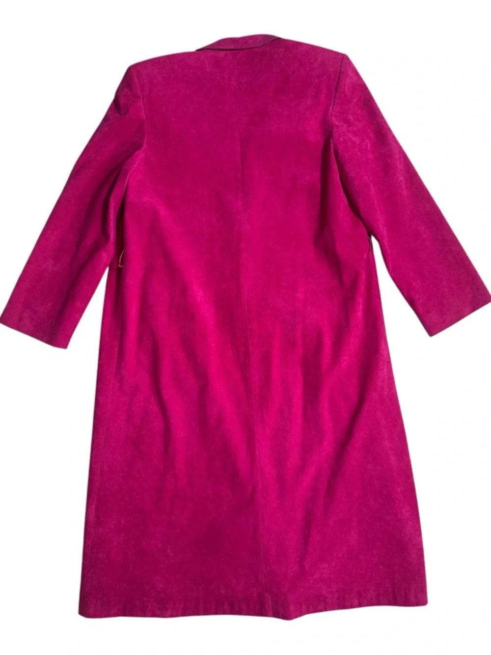 Vintage Adolph Schuman for Lilli Ann Trench Jacket Fuchsia Size 10 - Picture 2 of 8